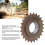 24T Steel Single Speed Bicycle Flywheel Freewheel Replacement Accessory 3