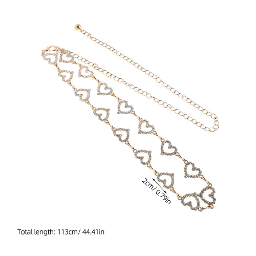 Cinturón De Con Ajustable De Metal Dorado Para Mujer 2