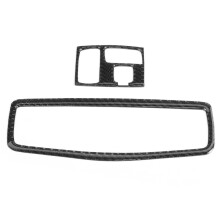 2 stuks koolstofvezel sierlijsten voor leeslampjes op het dak, geschikt voor Mitsubishi Lancer 2008-2016