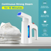 Vaporizzatore portatile per indumenti a riscaldamento rapido da 25 secondi, 700 W, 180 ml, bianco/blu