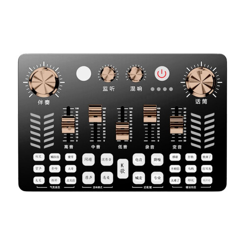 Live Broadcast Sound Card for Computer & Mobile, ABS Metal Material 1