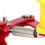 Rodillo tensor de cadena rojo ajustable para motocicletas, ajuste universal 4