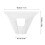 ABS Wall Mount Kit for Satellite Mesh Router V2, White Space-Saving Bracket 2
