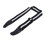 Comfortable Universal Guitar Strap Black & White Microfiber & Leather Ends 1
