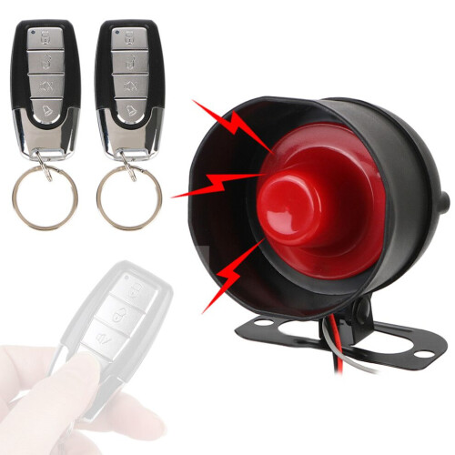 Universal Car Alarm System 125dB 12V with 2 Remote Controllers 2