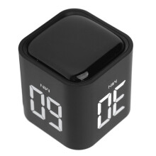 Temporizador de rotación con tiempos preestablecidos Modo de vibración Diseño elegante en negro