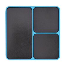 Plateau à vis RC en alliage d'aluminium bleu ciel à 3 compartiments | Organisateur de rangement séparé