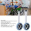 2pcs Stainless Steel Walker Wheels for Elderly & Disabled, 8-Level Adjustable 4