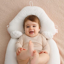 Almohada para el cuello de niño pequeño, soporte estable, segura, suave, transpirable, de tela de algodón,