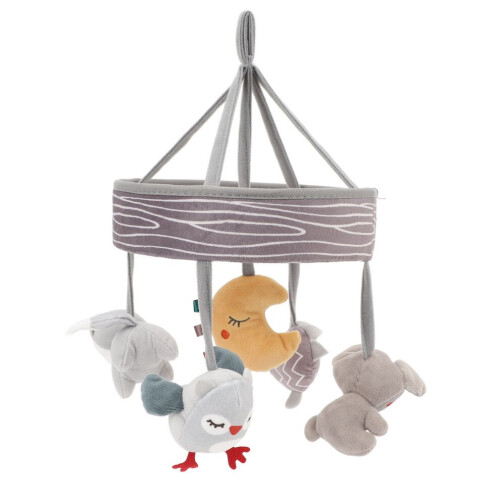 Drehbare Plüschrassel für Babys, Mobile zum Aufhängen am Kinderbett oder Kinderwagen 1