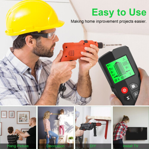 Digital Wall Stud & Metal Detector LCD Backlight 5 Modes 1