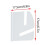 Acrylic Wall Mount Skateboard Rack, 17.5x17cm, Strong Load 2