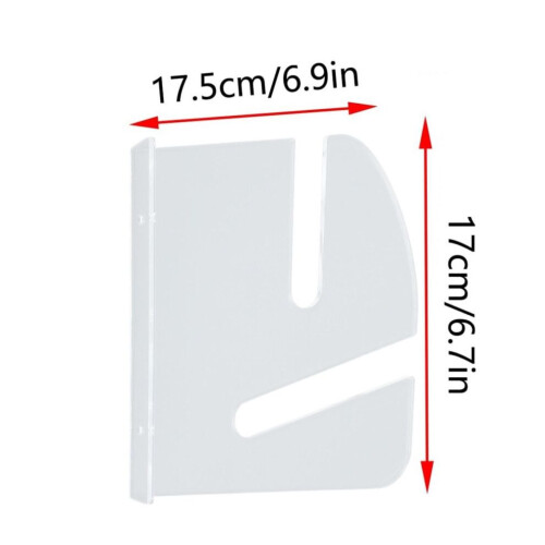 Acrylic Wall Mount Skateboard Rack, 17.5x17cm, Strong Load 1