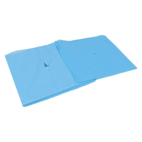 Disposable Face Rest Covers 100Pcs - Blue Good Water Absorption 1