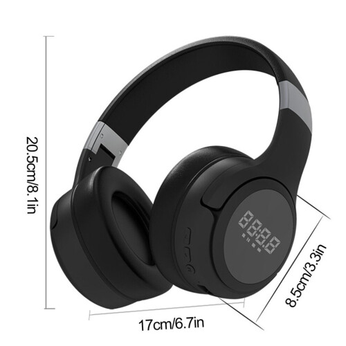 Wireless BT Over Ear Headsets Lightweight Foldable for Phone & Computer 1
