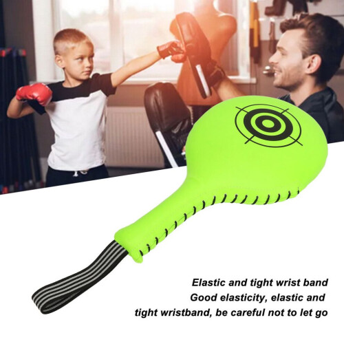 Fluorescent Green Boxing Target Paddle for Martial Arts Training 242g 2