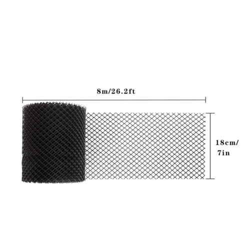 Plastic Gutter Guard Mesh Roll 8m, 7mm Holes, 18cm Wide 1