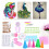 Kit completo per quilling con carta, strumenti, modelli e bordi 4
