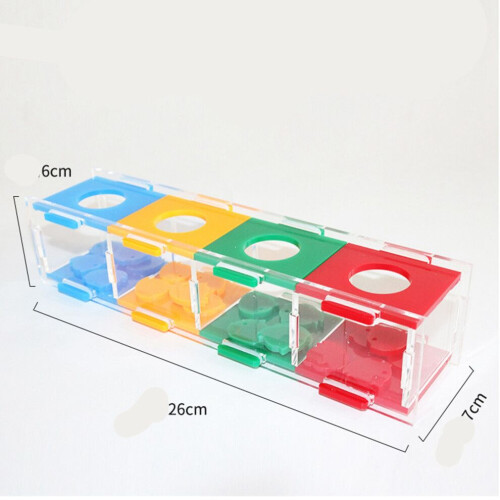 Acrylic Bird Color Separation Coin Box, Interactive Desktop Toy 2