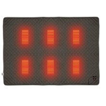Heated Sleep Bag Pad Electric Camping Tent Heater Blanket USB Powered Sleep Bag Liner Brown