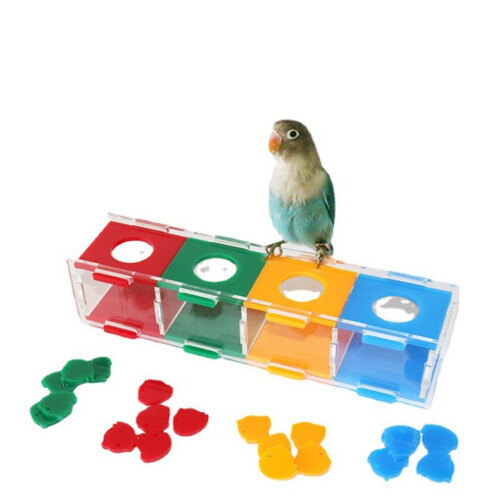 Acrylic Bird Color Separation Coin Box, Interactive Desktop Toy 1