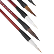 Complete^7 Brush Calligraphy Set Weasel Hair Wood Handles