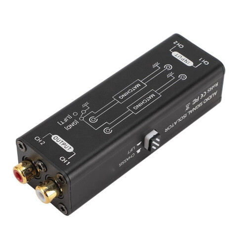 Passief geluidssignaalisolatorfilter van aluminiumlegering, 600Ω, plug & play. 1