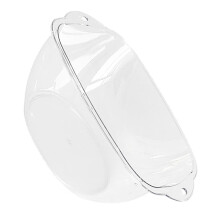 Transparent PET-ansiktsfat - lätt att greppa, 2 mm tjockt, 600 g, 21,16 oz