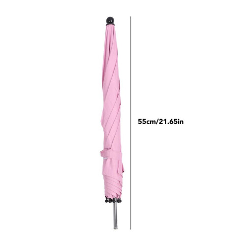Parasol rose à pince pour poussette, 85 cm, grand format 1