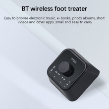 Kabelloses Mini-Notenblatt-Umblätterpedal – Bluetooth 5.3, 220 mAh, Schwarz