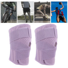 Atmungsaktive, ultradünne Sport-Kniebandage, verstellbar, Violett M