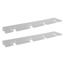 Acryl wandhouder voor wijnglazen, geschikt voor 8 wijnglazen op voet, 37,5 x 9 x 3 cm