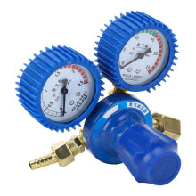 Sauerstoffregler aus Messing und Kunststoff, 0,1–2,5 MPa, 40 m³/h, mit Stoßmanometer
