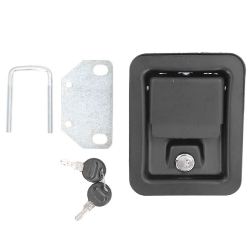 Premium Iron 140x108mm Paddle Lock for Toolboxes Doors & Trailers 2