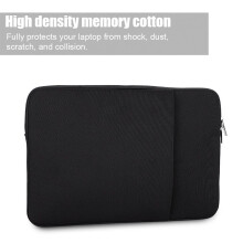 Britischer Stil Büro-Aktentasche Laptop-Tablet-Hülle Handtasche für MacBook 15 Zoll Schwarz