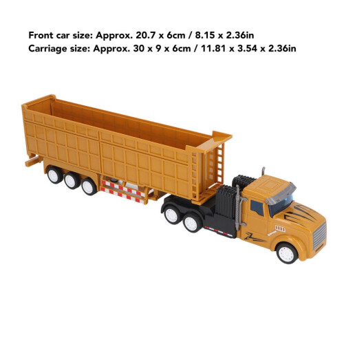 Remote Control Dump Truck Toy 20.7x6cm Double Deck Transporter 1
