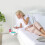 Plastic Bedside Shelf Nightstand Caddy for Dorm Bed White 100g 4
