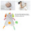Baby Plush Security Elephant with Teether - Bean Dots Fabric 43x24cm 3