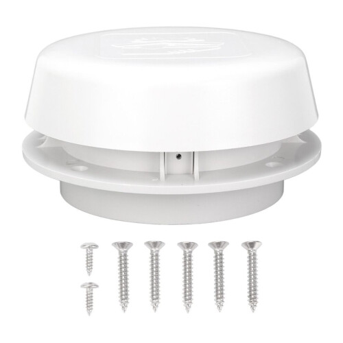Round 155mm RV Vent Cap - Durable ABS Mesh Screen for Debris Protection 2