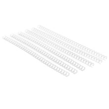 Doigts de reliure argentés à double boucle, pas de 3:1, 100 pièces pour feuilles A4 (20 feuilles)