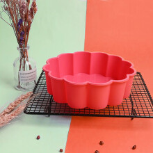 2 runde Silikon-Backformen für Quiche & Kuchen, antihaftbeschichtet, 21 cm (8,3 Zoll), Grau