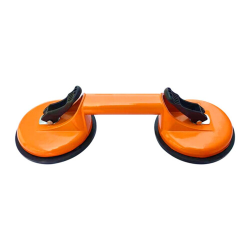 Zware aluminium vacuüm glasheffer, 118 mm, oranje 2