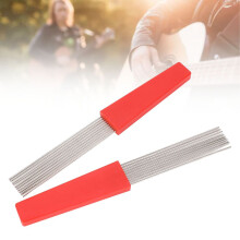Juego de 2 cepillos raspadores de güiro de plástico y acero, herramienta de percusión latina resistente