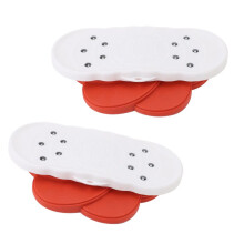 Taillendrehscheibe Doppelpedal-Fitnessboard Rot PP