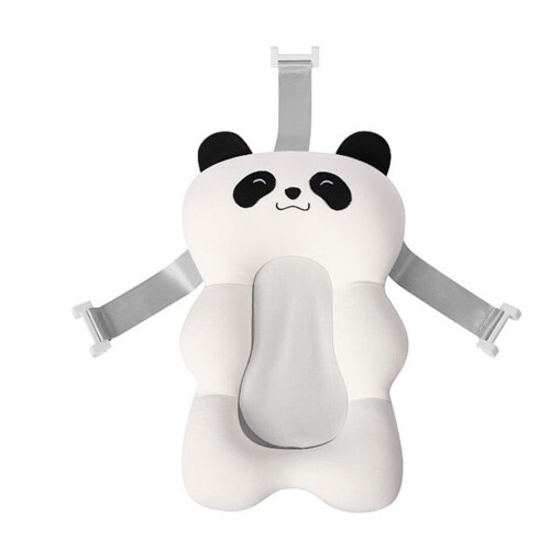 Babybadkussen met ophanging, witte panda, antislip 1