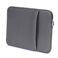 Schlanke graue B2015 Laptoptasche 15'' Weiche Tasche mit Reißverschluss für Ultrabook MacBook