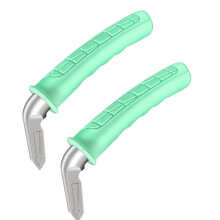 2 stuks groene autodeurhendelsteunen, draagbare ondersteuning voor ouderen tot 204 kg (450 lb).