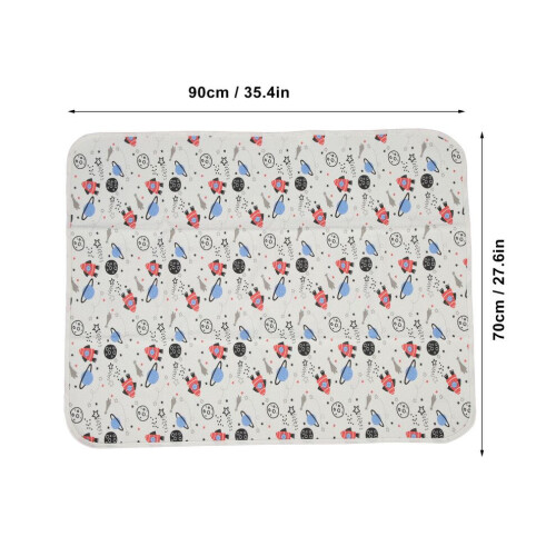 Protector de cama impermeable para bebé, 70 x 90 cm, algodón, para niños 1