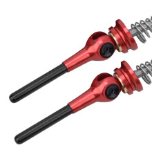 Een set van twee fietssnelspanners (voor- en achterwielspanners) van 6061 aluminiumlegering (TC4T titaniumlegering)