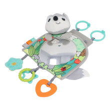 Infant Mirror Car Toy: Soft Fabric with Adjustable Hanging Toys
